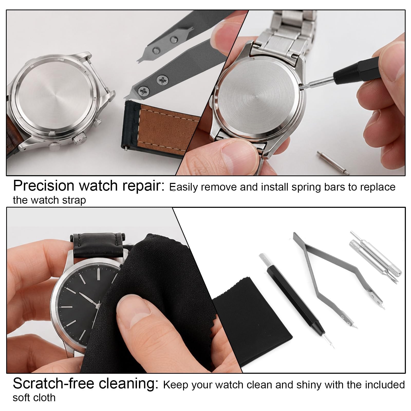 Mikovivi Watch Spring Bar Tool Kit, Scaled Band as shown in the picture