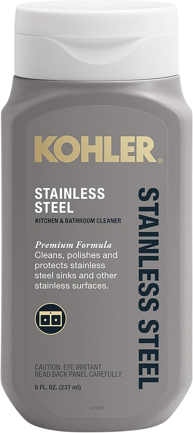 8 FL Oz Stainless Steel Cleaner – Polish & Protect Kitchen & Bathroom Surfaces