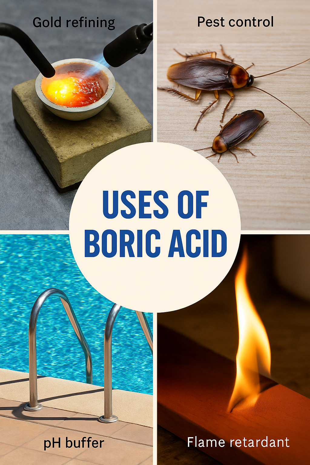 Boric Acid 1 lb 99% Pure Powder Flux Gold Silver E-Waste Metal Refining Melting