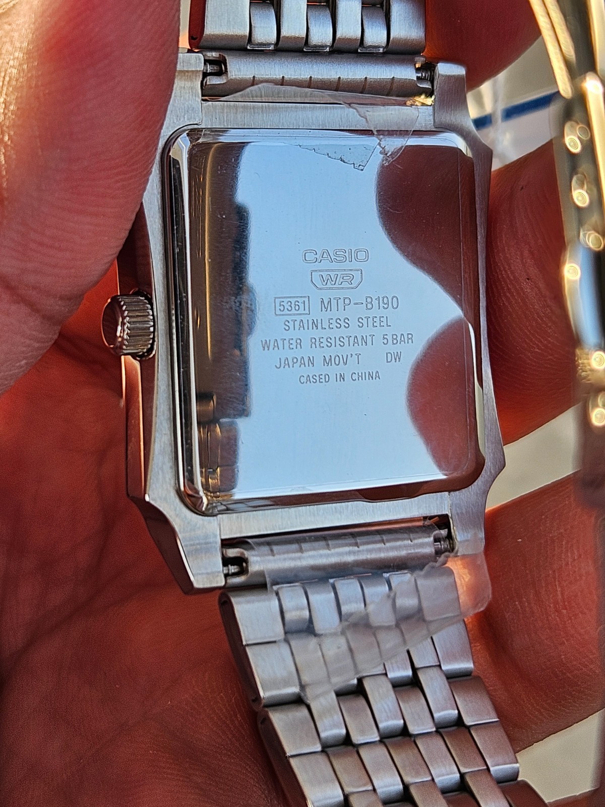 Casio MTP-B190D-7BVDF Men’s Watch Square Case Roman Dial WR50M Original New