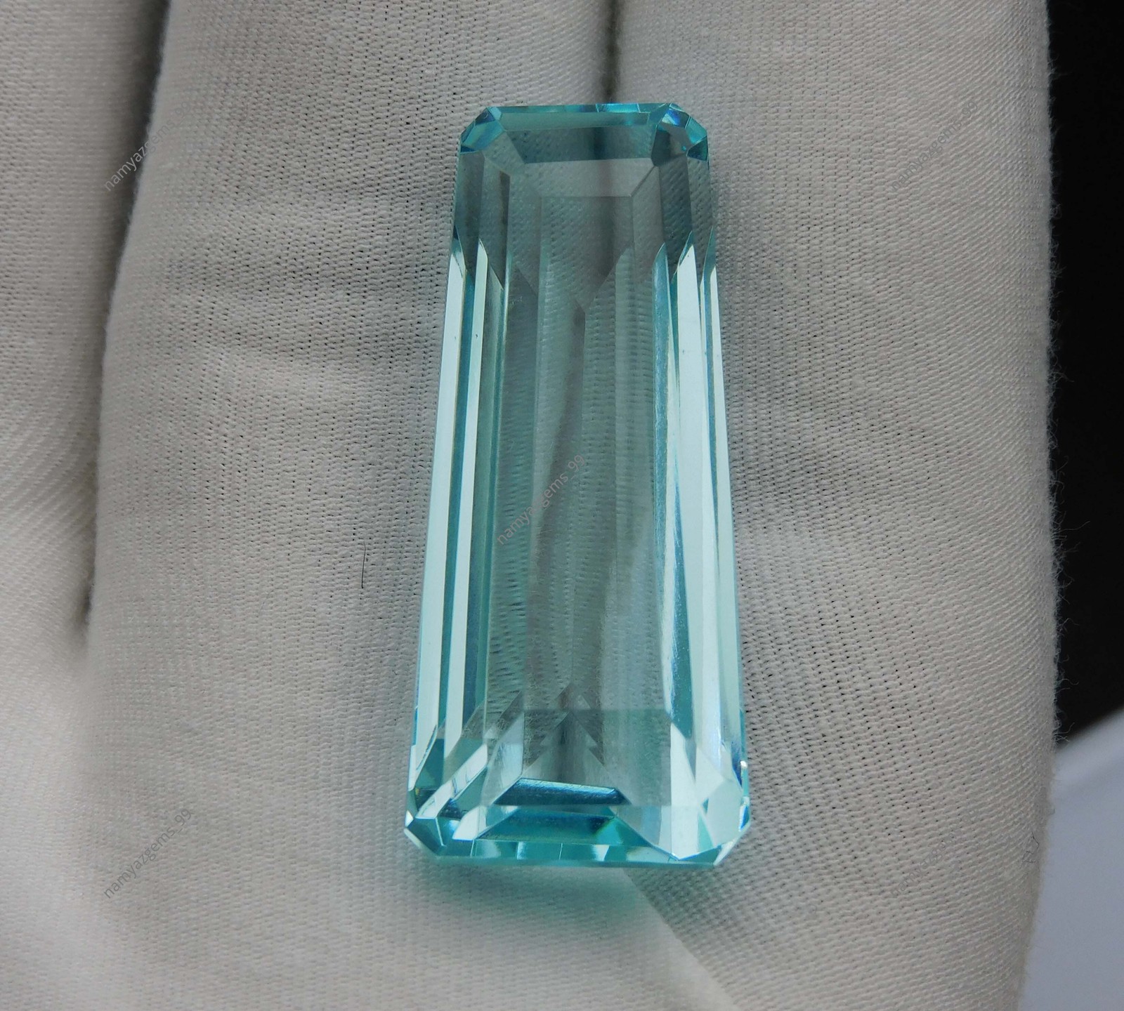 51.85 Ct Premium Natural Blue Aquamarine Fancy Cut Certified Loose Gemstone