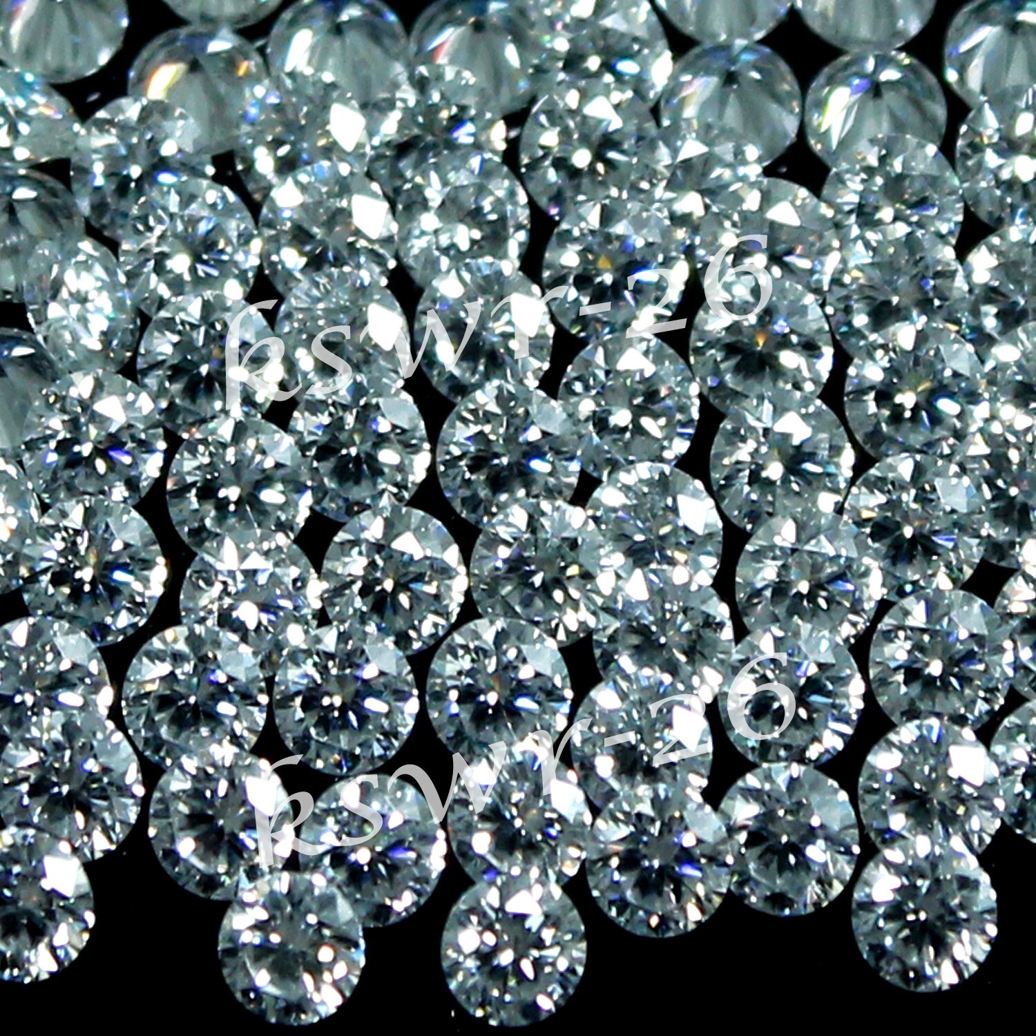 2.91 Ct Certified DE Color VVS1 Round Cut 0.80 MM Lab Grown Diamond 1000 Pcs #S1