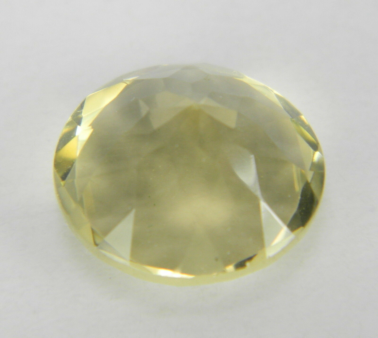5.175 Carats Natural Lemon Quartz Faceted Gemstone Round LQZ03