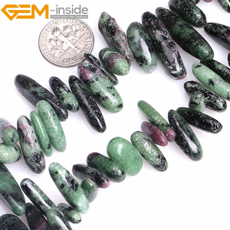 Natural Stone Pionts Sticks Spike Sunstone Larimar Loose Bead Jewelry Making 15″