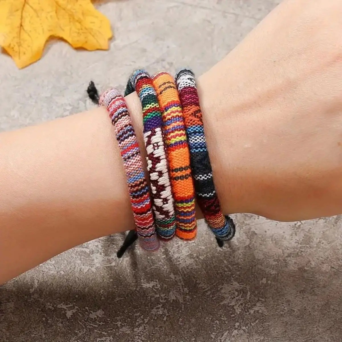 12 Boho Men & Women Surfer Beach Bracelet Set Braided Boho Handmade Bracelets