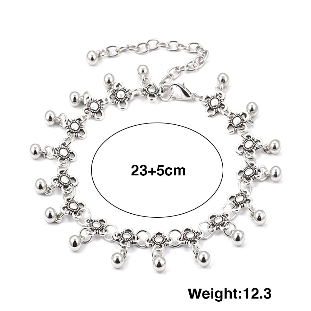 Vintage Gypsy Bells Bracelet Anklet for Women Sexy Foot Chains Water Jewelry