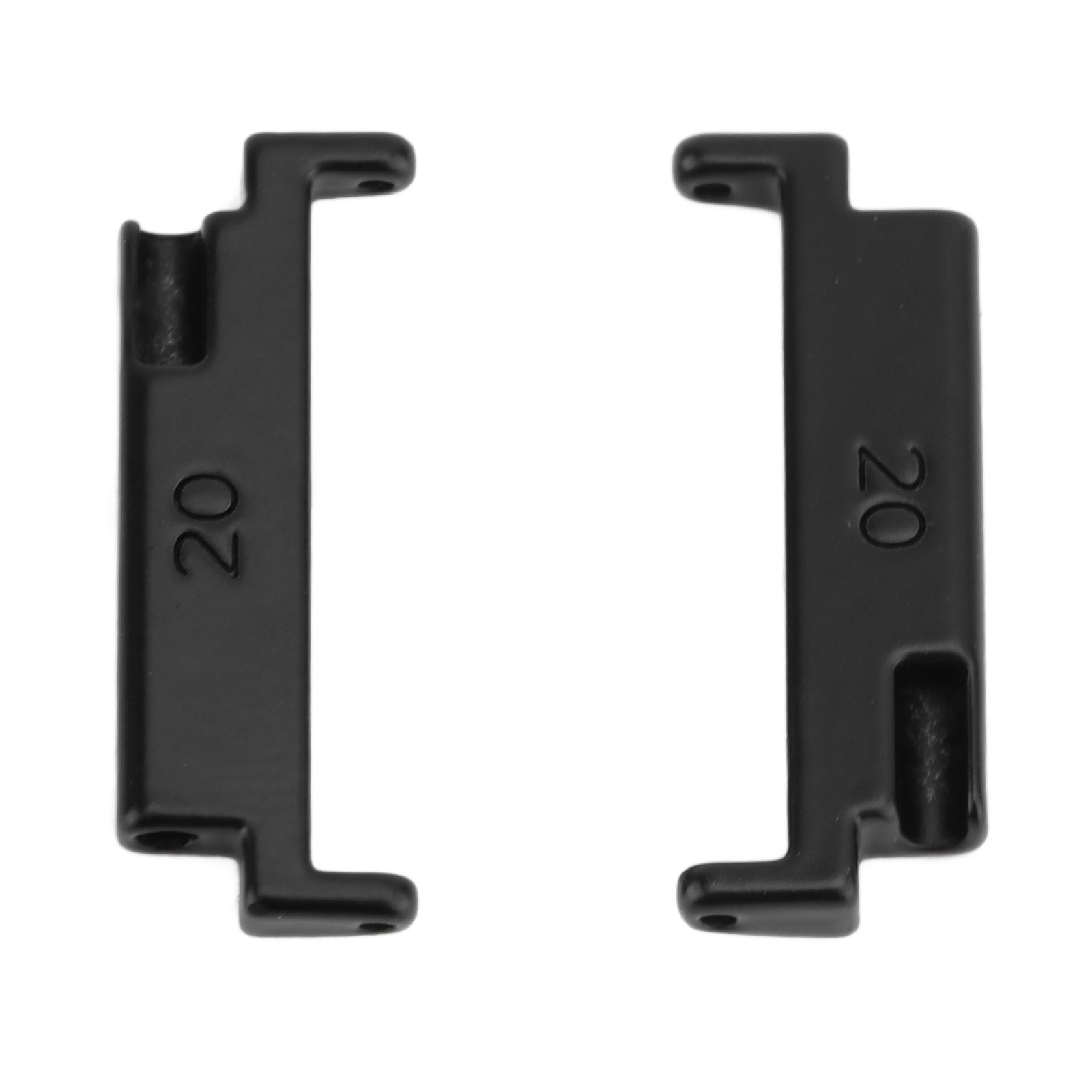 Black A Pair 1 Pair Metal Watch Band Adapter 20 To 22mm Watch Strap Connect N