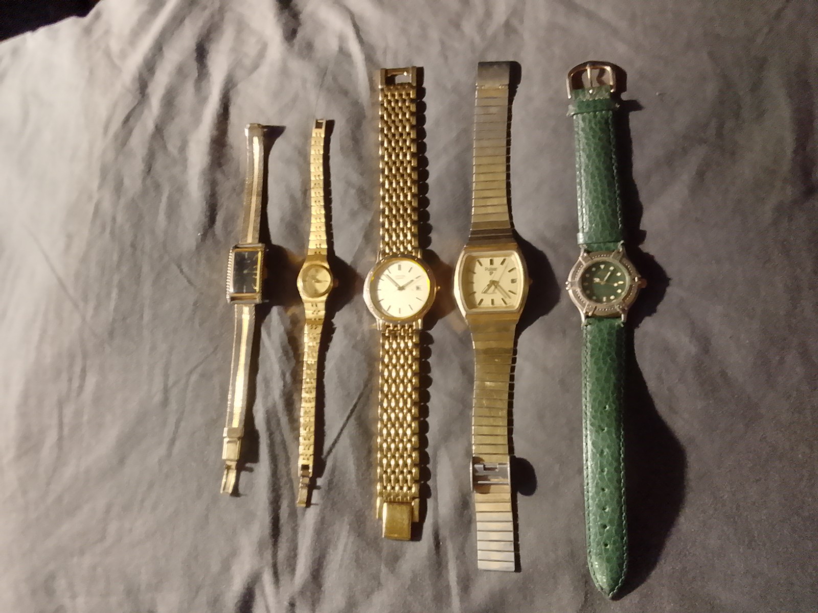 5 X Vintage Watches Citizen Seiko Pulsar