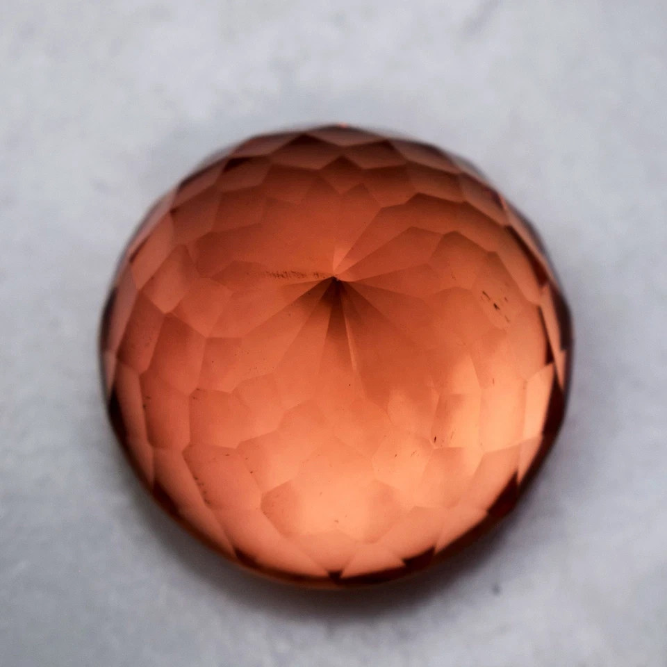 129.05 Carat Flawless Peach Morganite Round Cut Certified Loose Gemstone