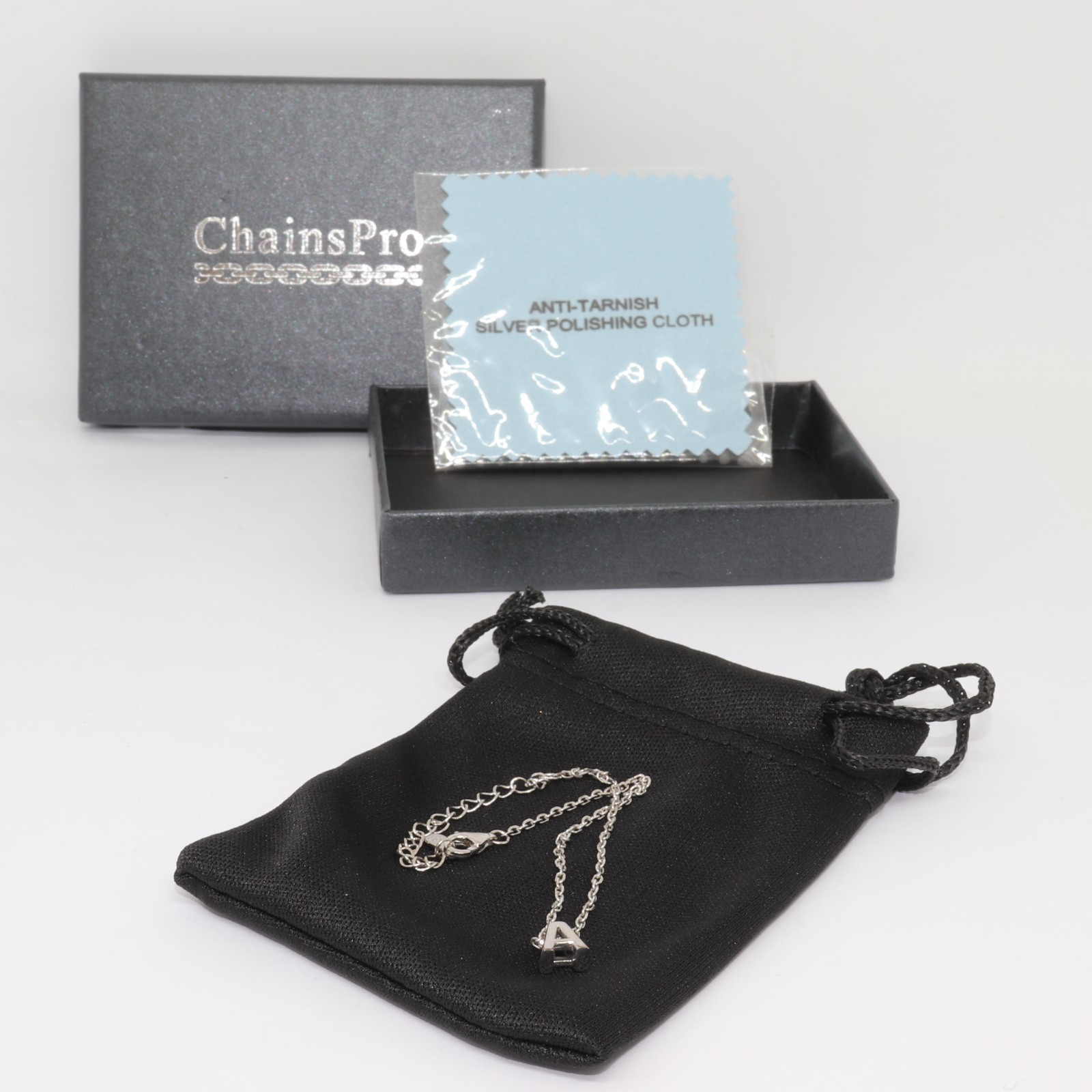 925 Sterling Silver ChainsPro Jewellery Anklet Bracelet 20cm Ankle Chain LetterA