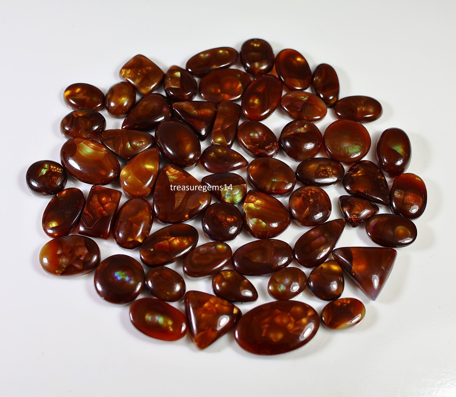 Natural top quality mexican fire agate 15 Ct Wholesale Lot Cabochon gemstone