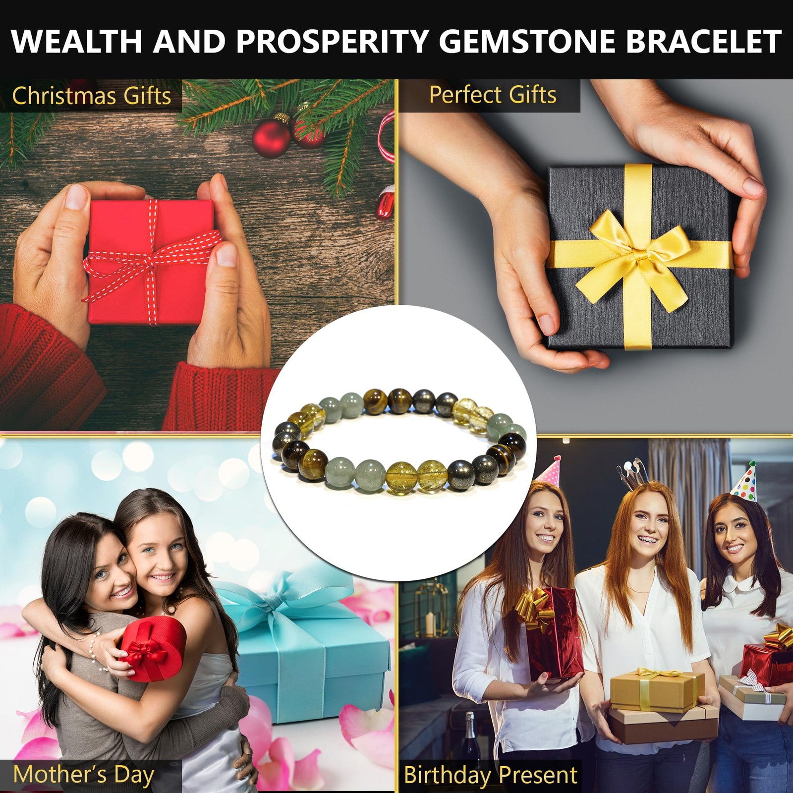 Money Attraction Bracelet for Wealth, Prosperity & Success – Abundance & Good…