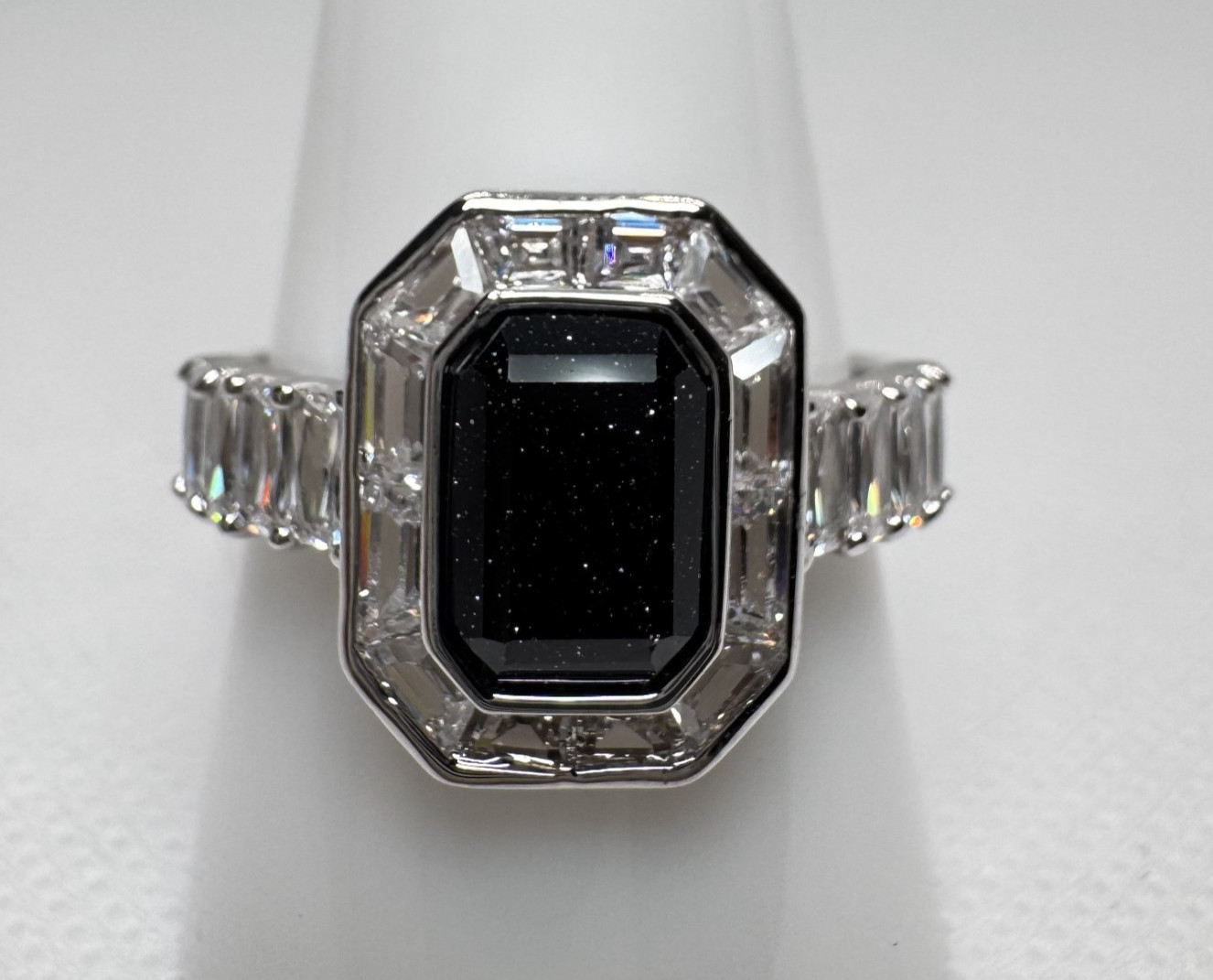 Size 11 Bomb Party Untamed Ring – RG23444 Nocturnal Habit – On Rhodium
