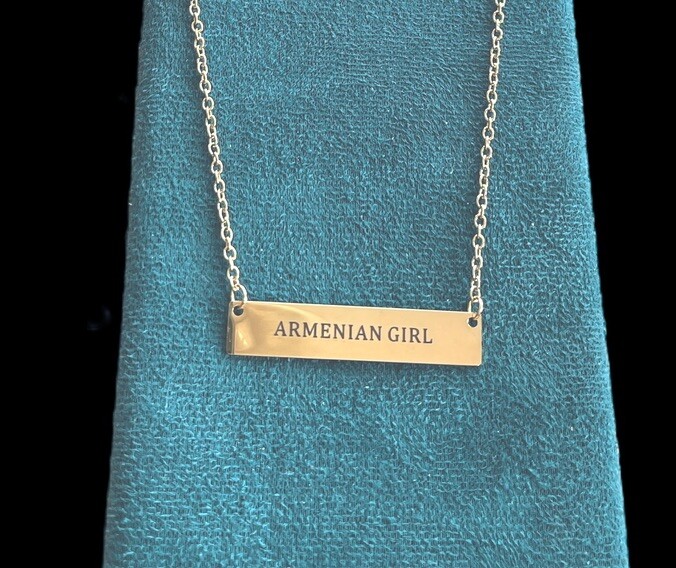 New! “ARMENIAN GIRL” Necklace Armenia Ancestry Pride Gift For Women Teens Girls