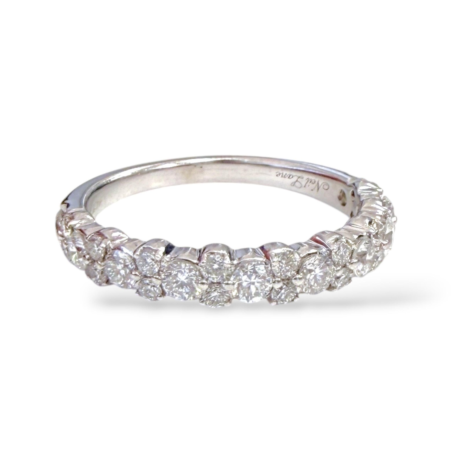 2.61 cttw. White Diamond Neil Lane Engagement Set in 14k White Gold 6.80g.