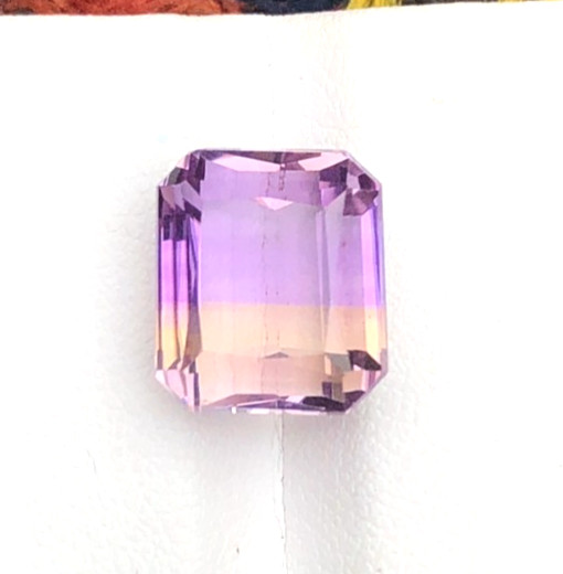 9 Carat Natural Bi Color Faceted Ametrine Cut Stone Loose Gemstone