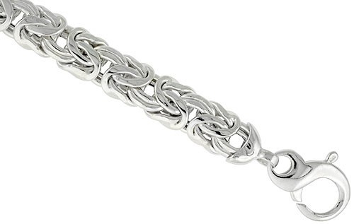 2mm sterling silver 925 Italian BYZANTINE BIRDCAGE link chain necklace bracelet