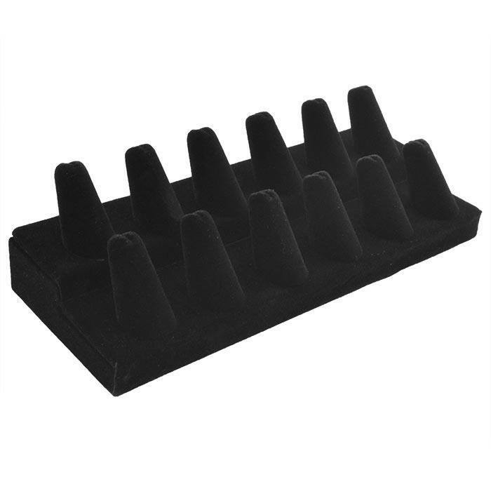 Black Velvet Jewelry Ring Display Stand Organizer Holder Ring Display ~ 6 Styles