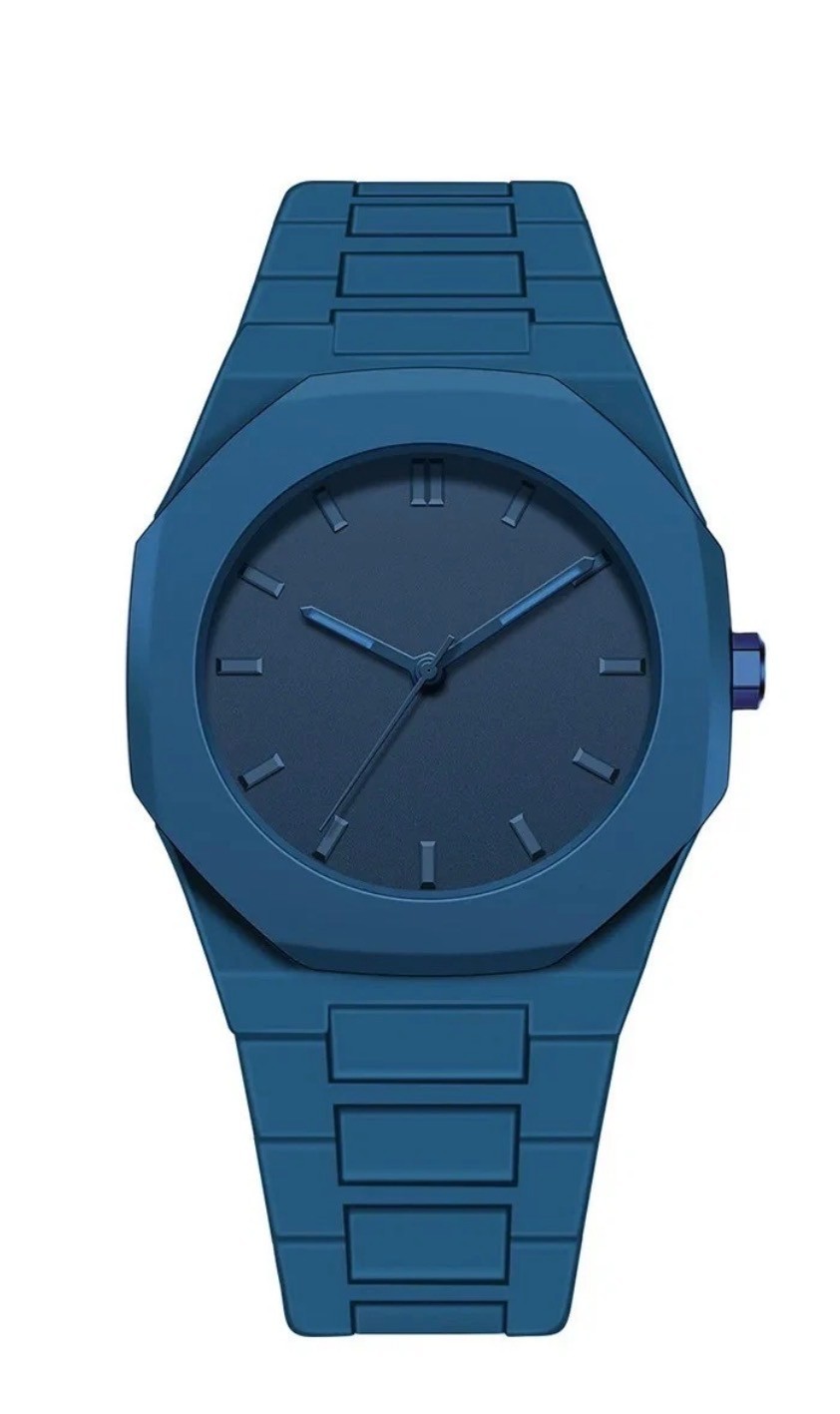 Fashion Unisex Quartz Watch Silicone Wristband Minimalist Design Sports