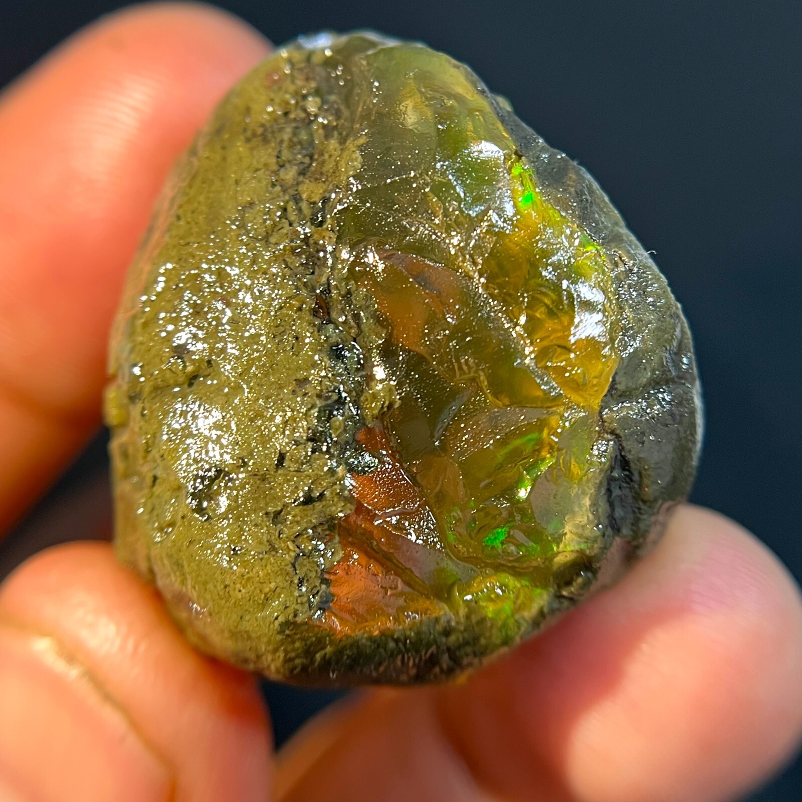 87 Cts Natural Ethiopian Opal Rough Gemstone Grade AAA+ Welo Multi Fire Opal Raw