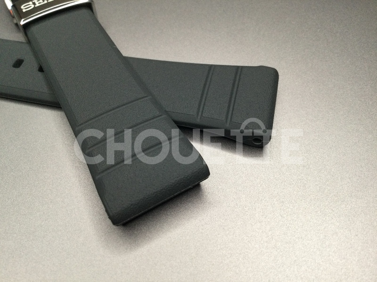 Seiko Prospex SBDN075 / V147-0CS0, SBDJ055 20mm Black Silicone Rubber Strap Band