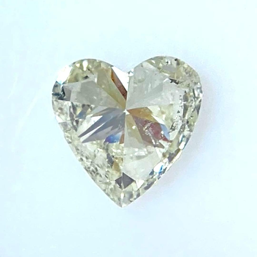 Natural Heart Shape Diamond 0.582ct L Color Loose Stone Used