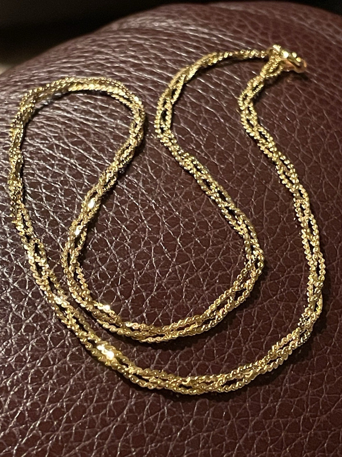 Signed 1/20 14K Gold Filled Mesh Braided Woven Twist Necklace Choker Vintage