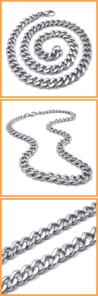 316L Stainless Steel chain Necklace N-A178