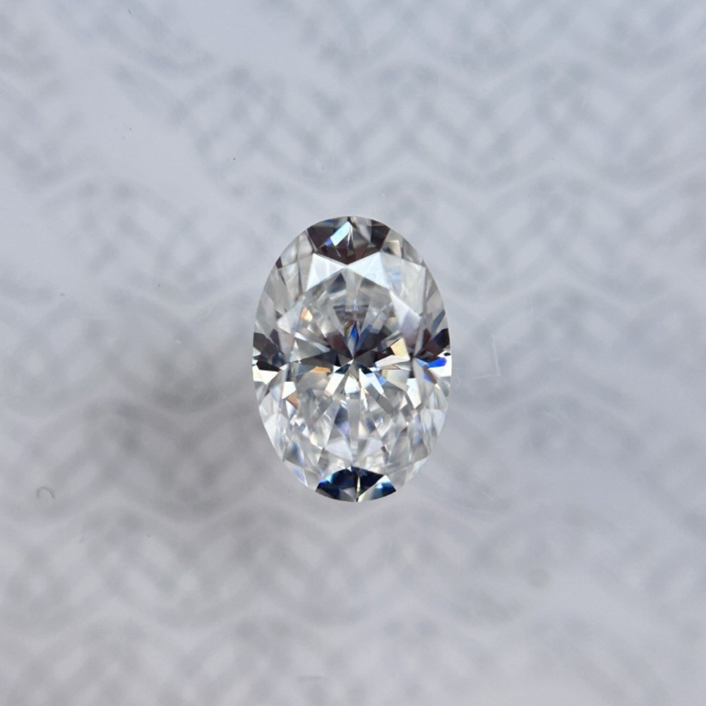 Oval Shaped 1PCS 2x3mm-12x16mm GRA Certificate White Color Loose Moissanite
