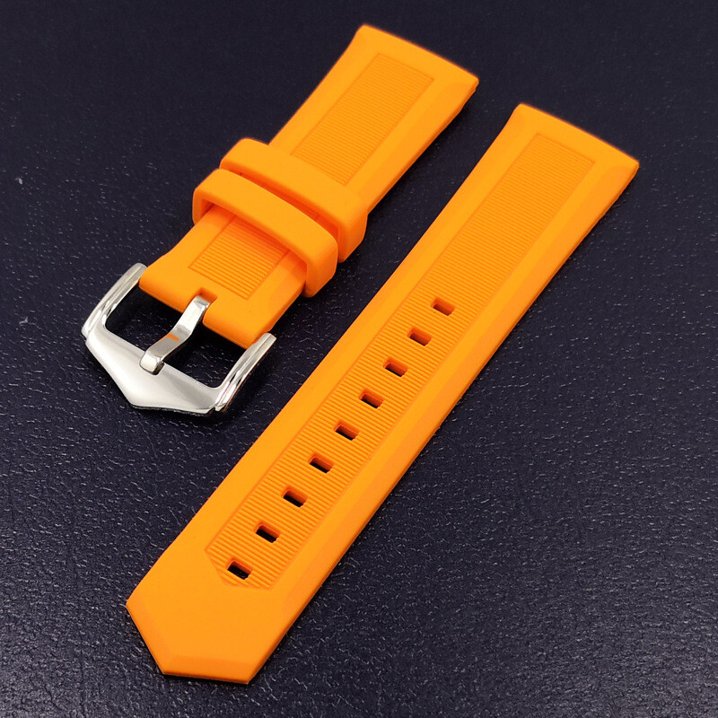12/14/16/18/20/22/24/26/28MM Silicone Watch Band Strap Rubber Watchband Bracelet