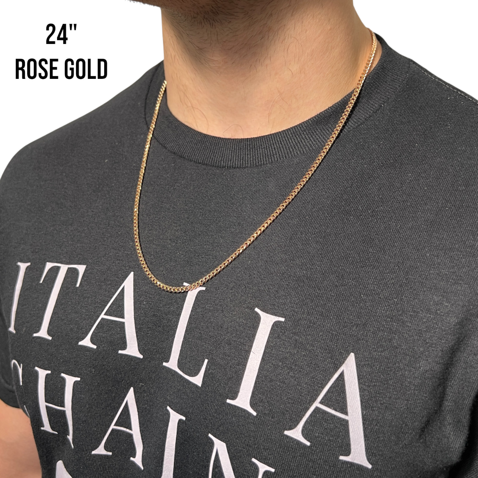3.5mm Miami Cuban Chain- 925 Sterling Silver, 14k Gold Vermeil, 14k Rose Vermeil