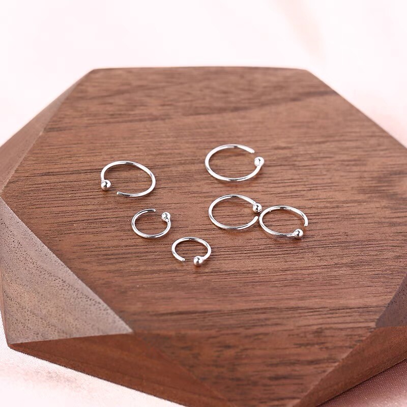 Womens Surgical Steel Sleeper Tiny Round Huggie Hoop Earrings Fashion Jewelry