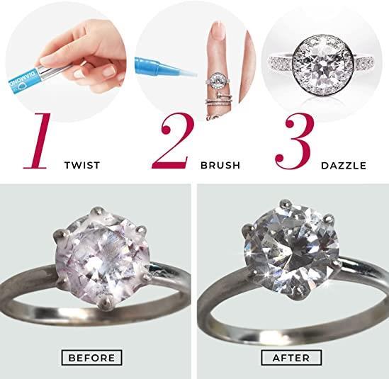 CONNOISSEURS Diamond Dazzle Stik Jewelry Cleaner Solution Pen