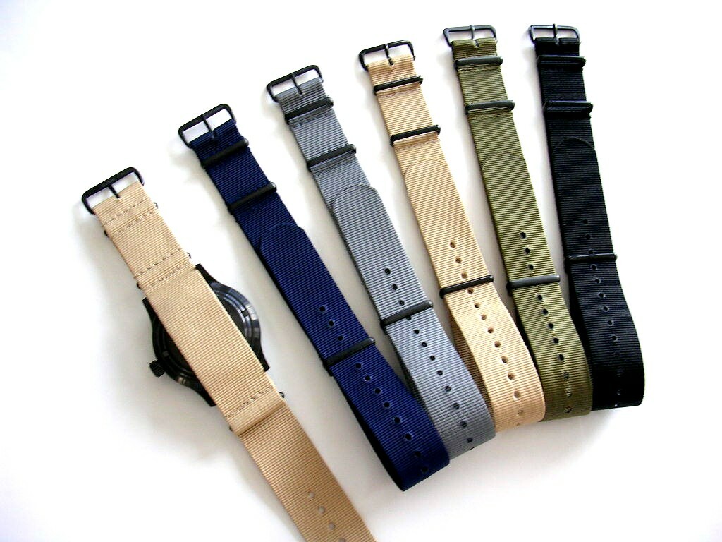 NATO G10 ® Coast Guard Orange Xtreme nylon 20m 22m PVD watchband strap IW SUISSE