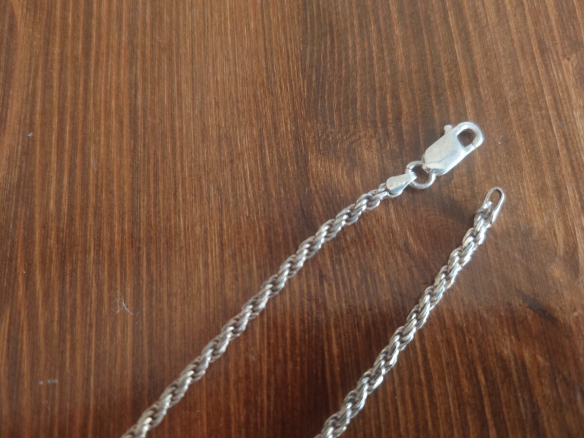 Silver necklace 925 Italy 20 inches 50cm 4mm Italy Italian jewelry chain