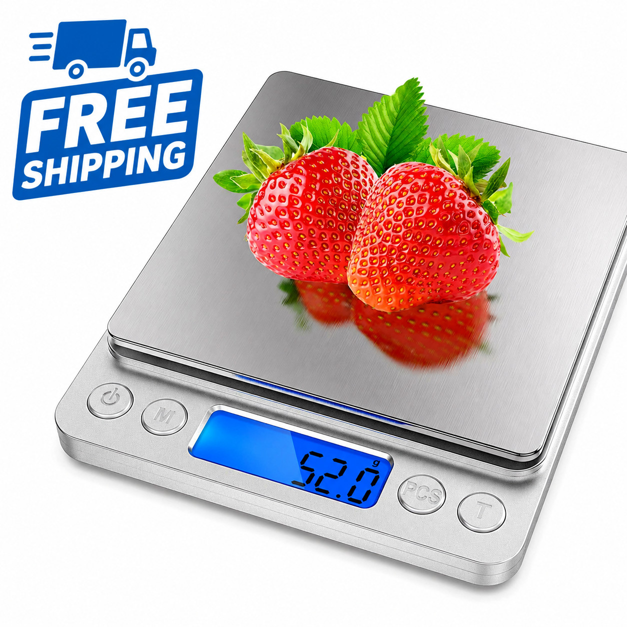 Digital Scale 3000g x 0.1g Jewelry Gold Silver Coin Gram Pocket Size Herb Grain