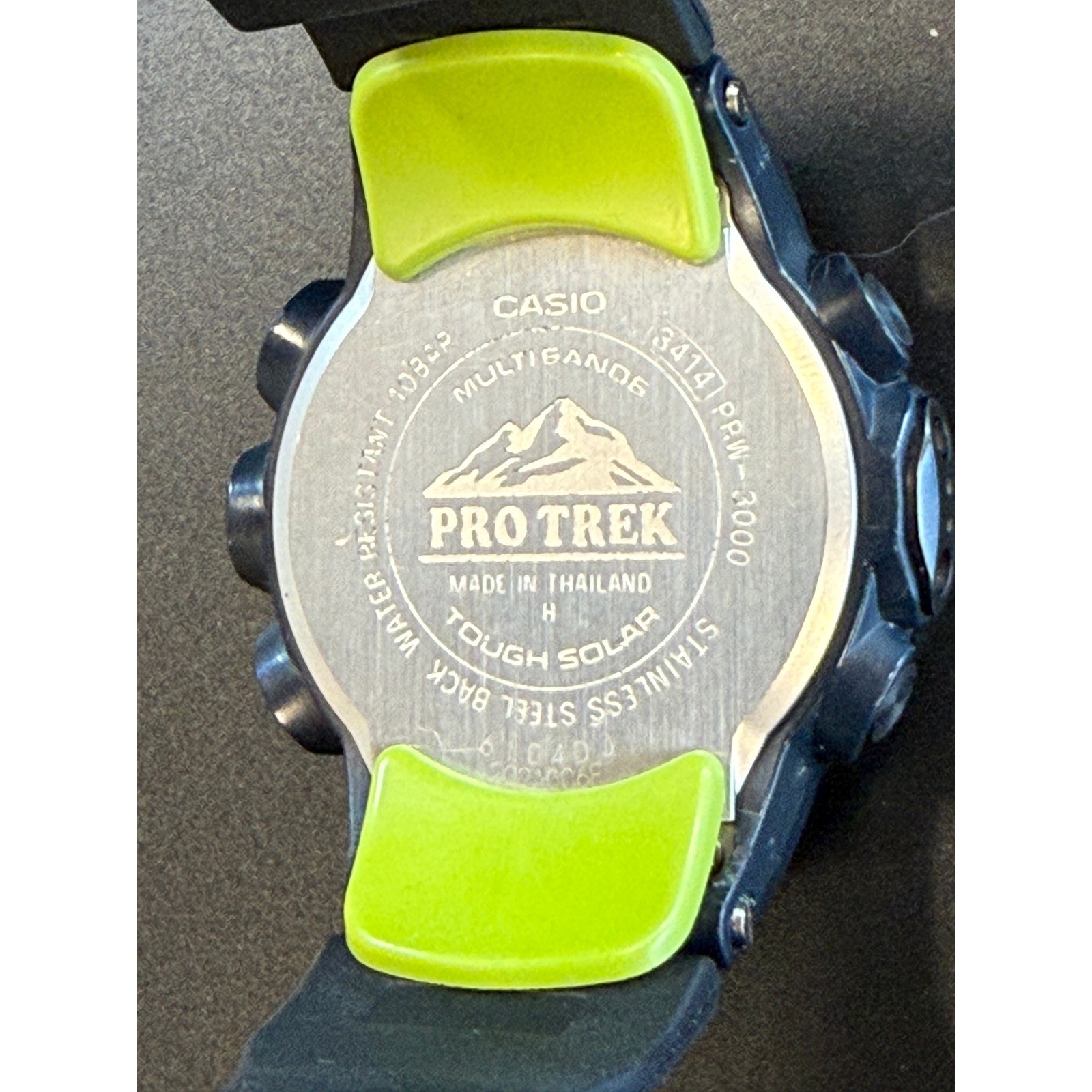 Casio Pro Trek PRW-3000 Digital Watch Triple Sensor Used New Battery