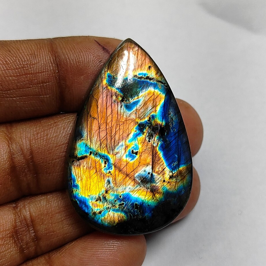 Labradorite Stone Natural Spectrolite Cabochon Gemstone 83 Cts. ME-13356