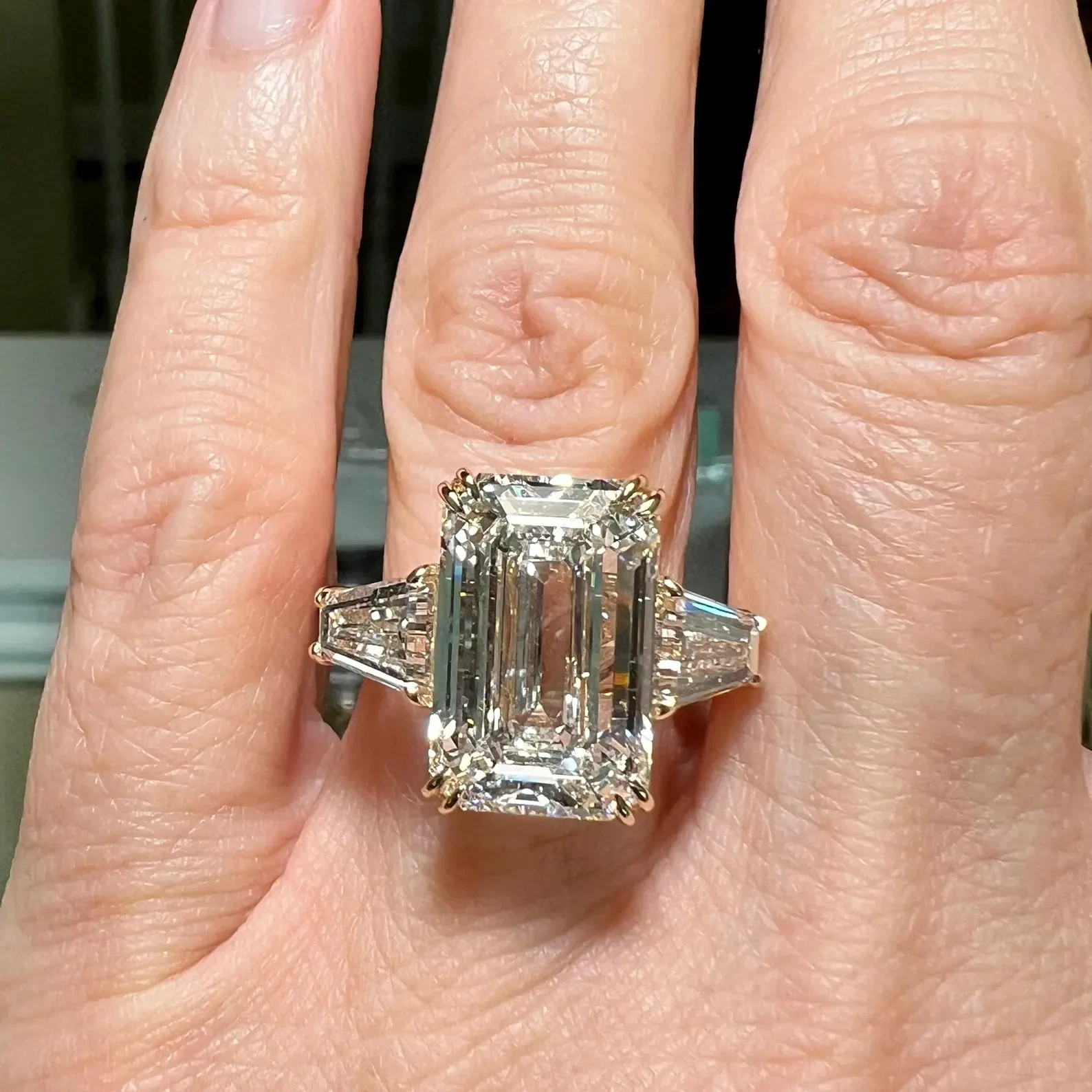 HUGE & RARE Certified 13.05 Ct Diamond Solitaire Ring ! FREE Studs & Tariffs