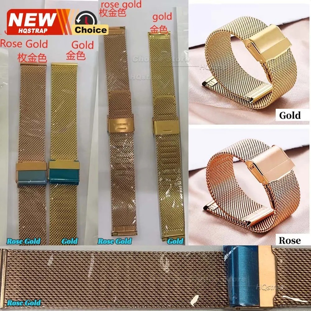 Rugged Milanese Mesh Stainless Steel Metal Watch Strap Band Quick Release12-24mm