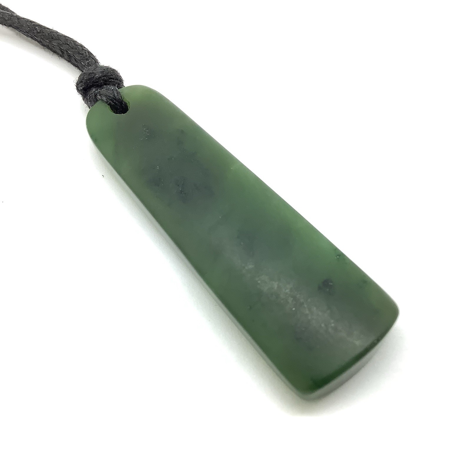 Canadian Jade Pendant Simple Green Nephrite Jade Stone Necklace BC Canada