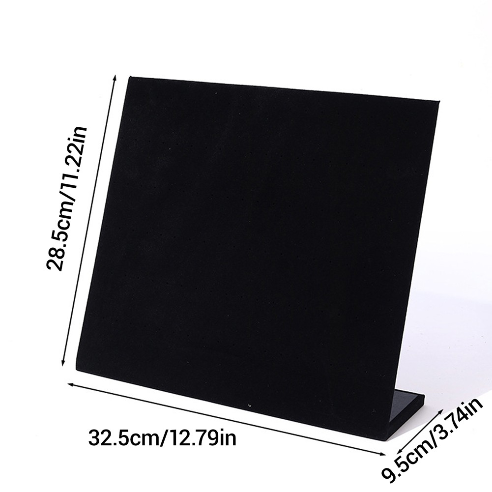 Velvet Earring Holder Organizer 60 /120 Holes L-Shape Earring Display Stand