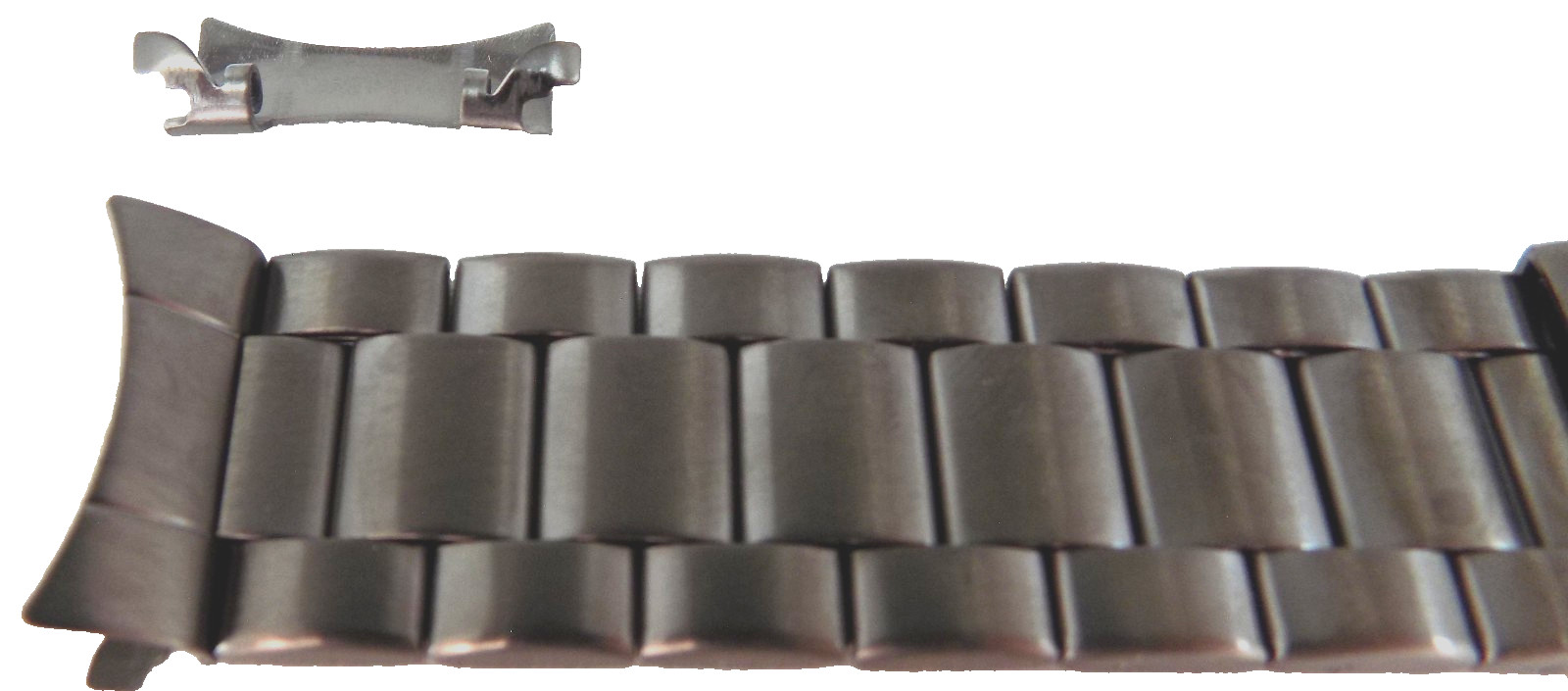 New Timex Expedition Watch Band T49937 20mm Gun Metal Stainless Bracelet 7.5″