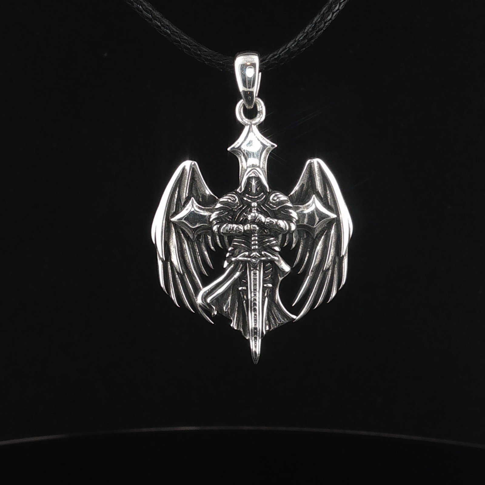 925 Sterling Silver Archangel Saint Michael the Warrior Necklace