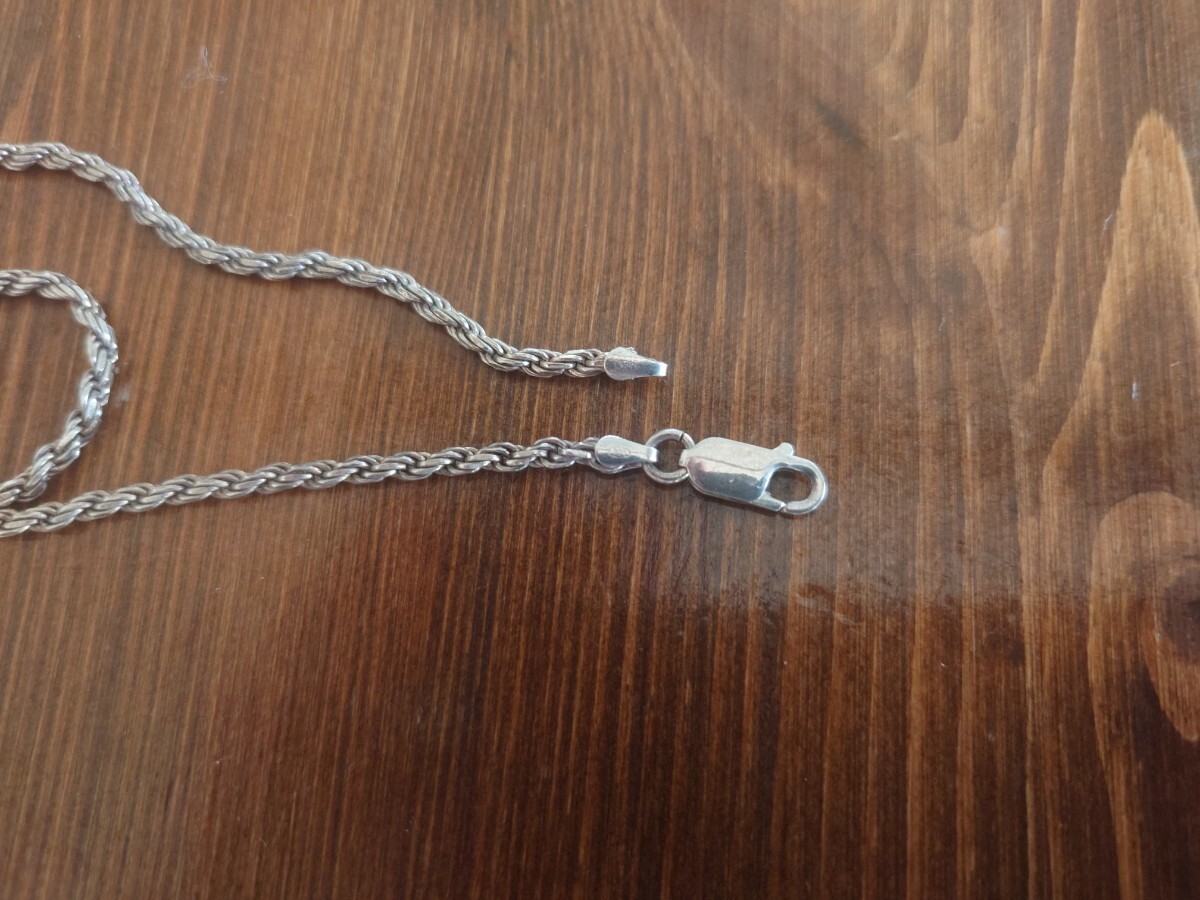Silver necklace 925 Italy 20 inches 50cm 4mm Italy Italian jewelry chain