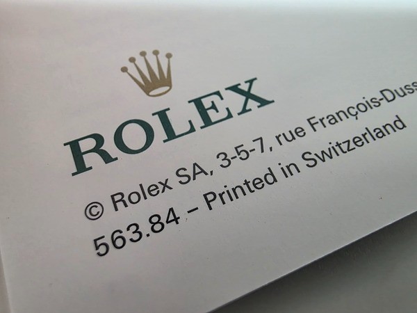 Authentic ROLEX GUARANTEE MANUAL WORLDWIDE SERVICE Booklet & Card Case 563.84