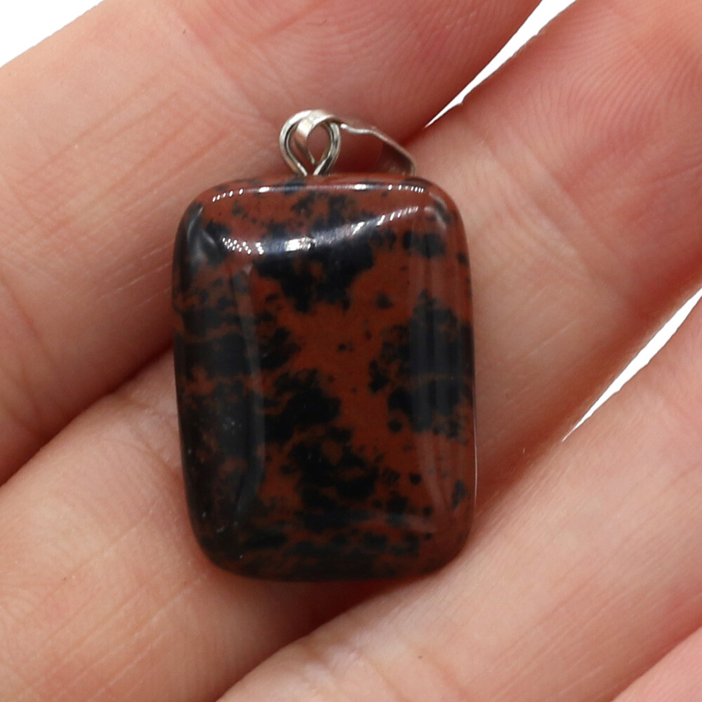 20 Pcs Natural Chakra Healing Crystal Agate Stone Pendants for Jewelry Making