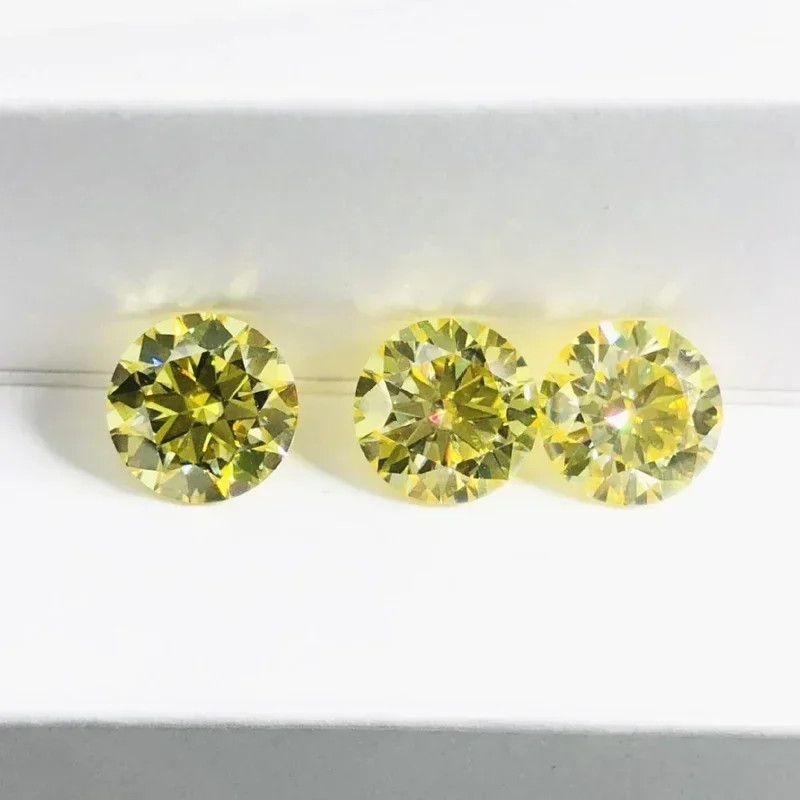 Round 0.1-10ct Moissanite Loose Stones Colorful VVS Gemstones for Jewelry Making