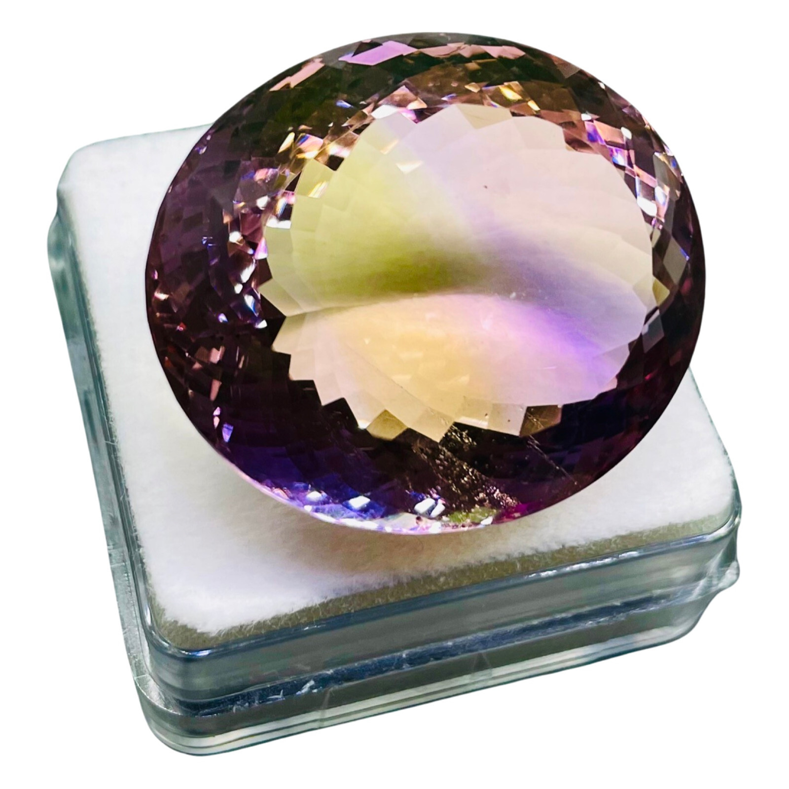 VVS 83 Cts Natural Ametrine Certified Huge Pendant Size Oval Untreated Gemstone