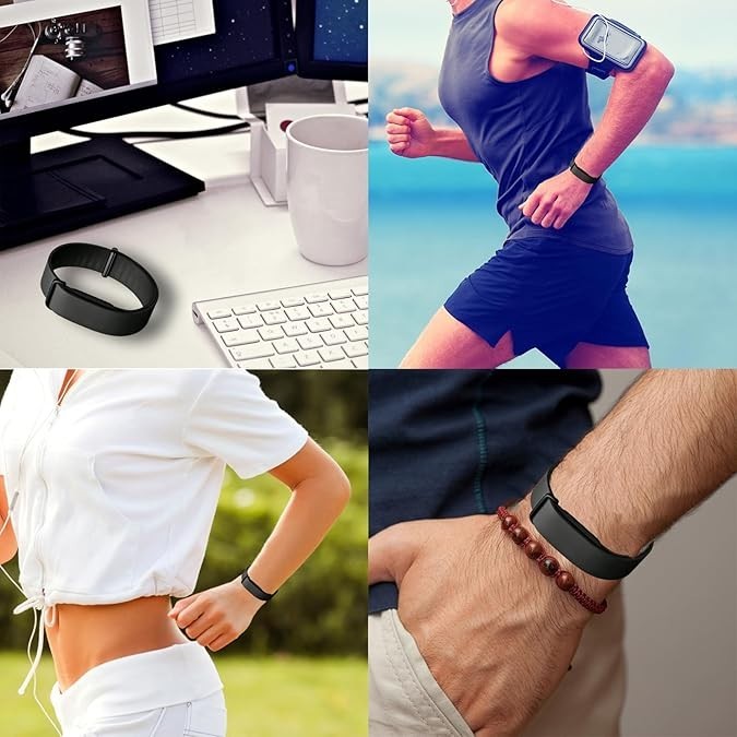 Silicone Sports Adjustable Loop Strap For Google Fitbit Air Band Replacement